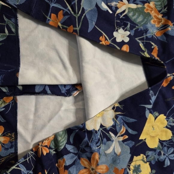 Lands' End womens sz 10 blue Botanical shift dress - Picture 9 of 11